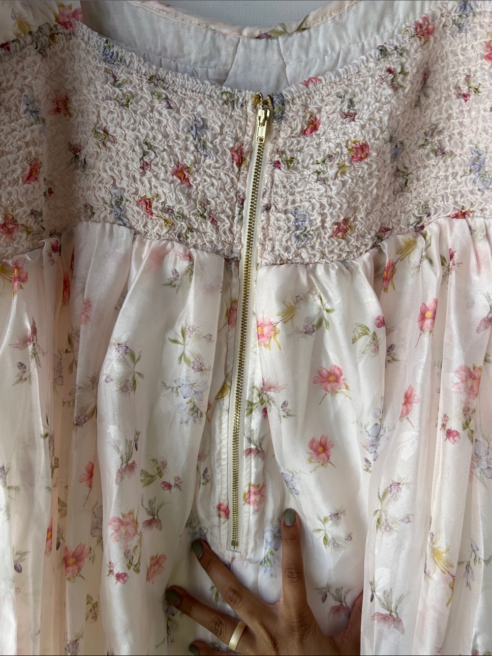 Worth Collective Harlow Maxi in Tiny Pink Floral dress NWT 3XL - Picture 12 of 14